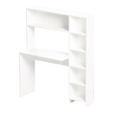Tavolinë Janson pakoworld me raft librash në të bardhë 113.2x40x141.8cm