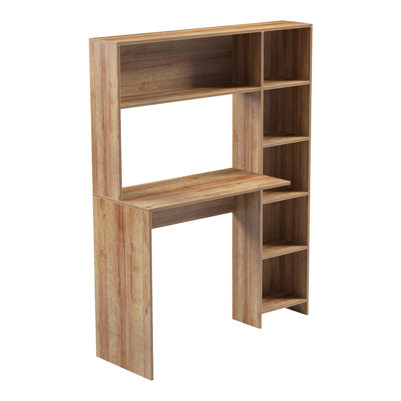 Tavolinë pune Janson pakoworld me bibliotekë në ngjyrë lisi 113.2x40x141.8cm