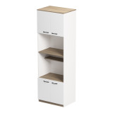 Kabinet kuzhine Rowan pakoworld në ngjyrë të bardhë-SONOMA 60x42x182cm