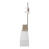 Set dhome ndenjeje Litende pakoworld në nuancë të bardhë-SONOMA 249.4x42.2x199.5cm