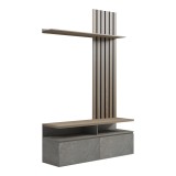 Set dhome ndenjeje Perlento pakoworld me pamje mermeri bezhë dhe ngjyrë SONOMA 140x41x219.5cm