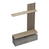Set dhome ndenjeje Perlento pakoworld me pamje mermeri bezhë dhe ngjyrë SONOMA 140x41x219.5cm