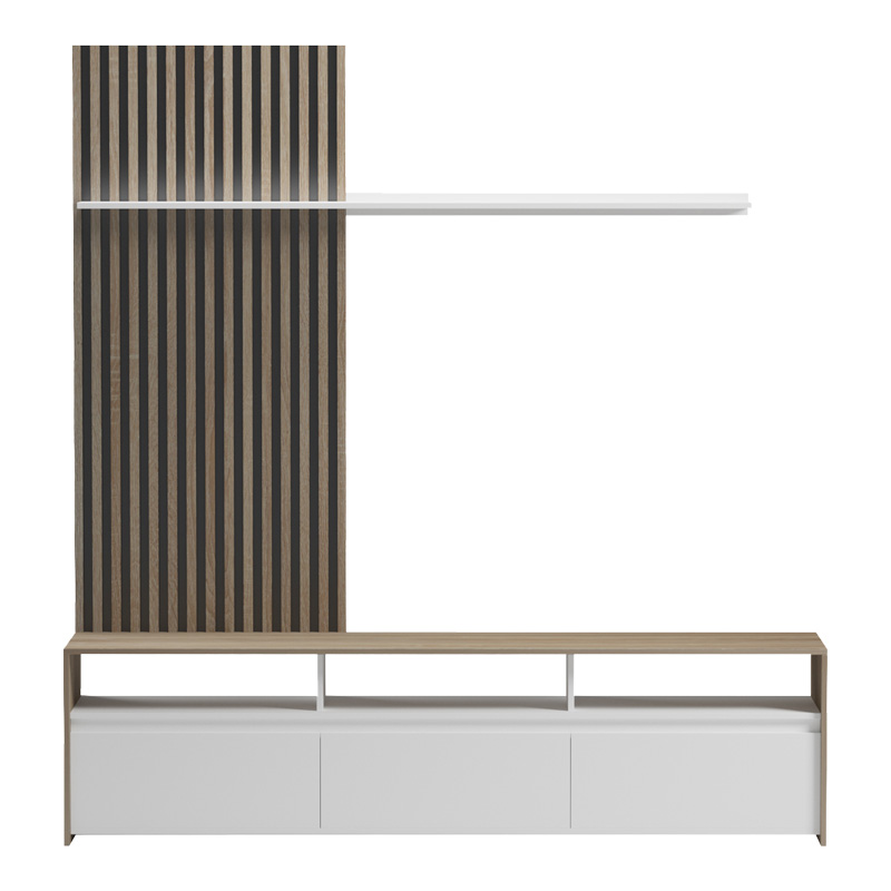 Set dhome ndenjeje Delfina pakoworld në ngjyrë SONOMA dhe të bardhë 190x40x199.5cm