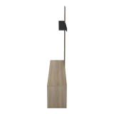 Set dhome ndenjeje Delfina pakoworld në ngjyrë SONOMA dhe të zezë 190x40x199.5cm