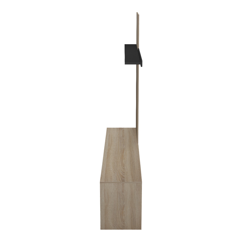 Set dhome ndenjeje Delfina pakoworld në ngjyrë SONOMA dhe të zezë 190x40x199.5cm
