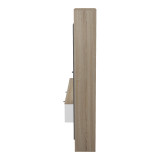 Set dhome ndenjeje Ferefia pakoworld në ngjyrë SONOMA dhe të bardhë e gri të errët 240x45.5x189.5cm