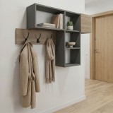 Raft muri Wenia pakoworld në sonoma-antracit 99.5x15x61cm