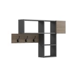 Raft muri Wenia pakoworld në sonoma-antracit 99.5x15x61cm