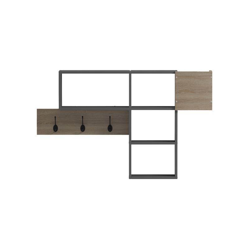 Raft muri Wenia pakoworld në sonoma-antracit 99.5x15x61cm