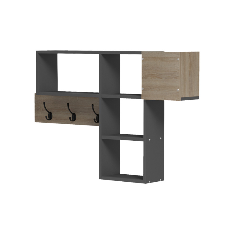 Raft muri Wenia pakoworld në sonoma-antracit 99.5x15x61cm