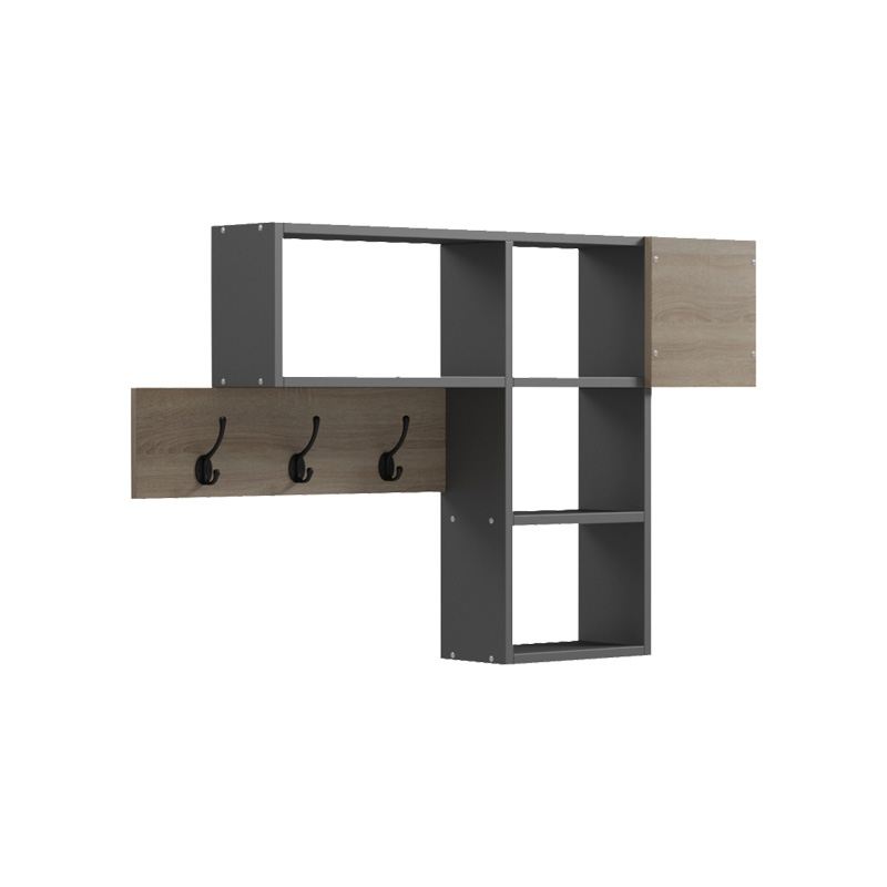 Raft muri Wenia pakoworld në sonoma-antracit 99.5x15x61cm