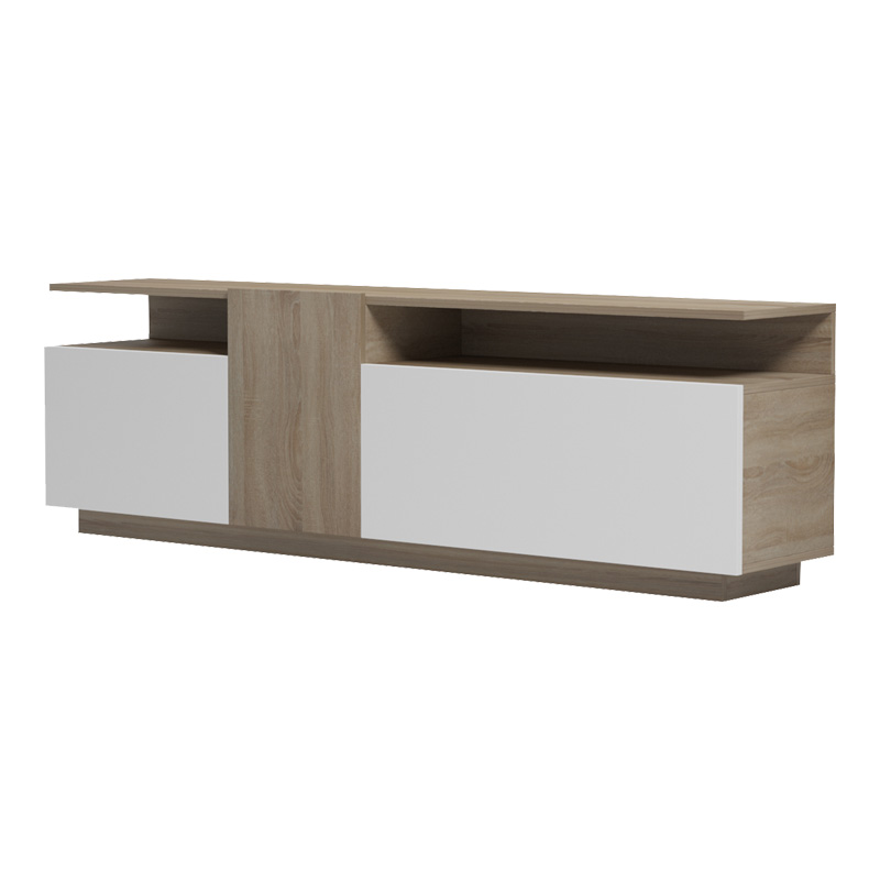 Njësi TV Vendora pakoworld në ngjyrë sonoma-bardhë 150x29.5x46.3cm