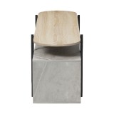 Komodinë TV Medousa pakoworld sonoma me përfundim mermeri gri-bezhe 160x35.5x50cm