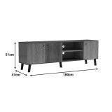 Mbajtëse TV Tuscany pakoworld sonoma-antracit 180x41x51cm