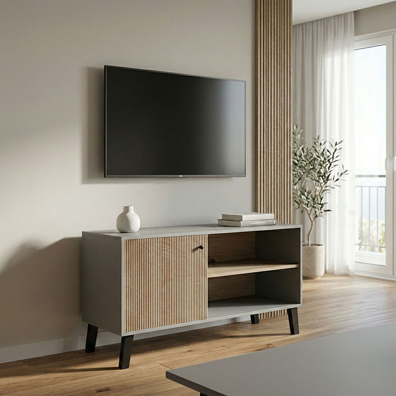 Mbajtëse TV Tuscany pakoworld sonoma-antracit 100x40x51cm
