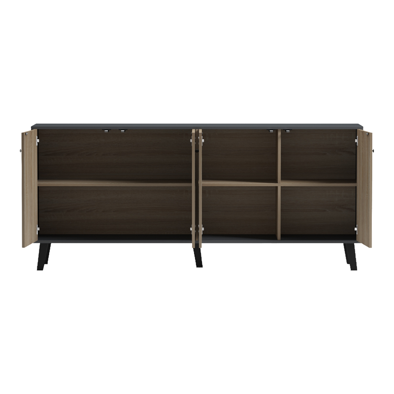 Bufe Tuscany pakoworld sonoma-antracit 180x40x78.6cm