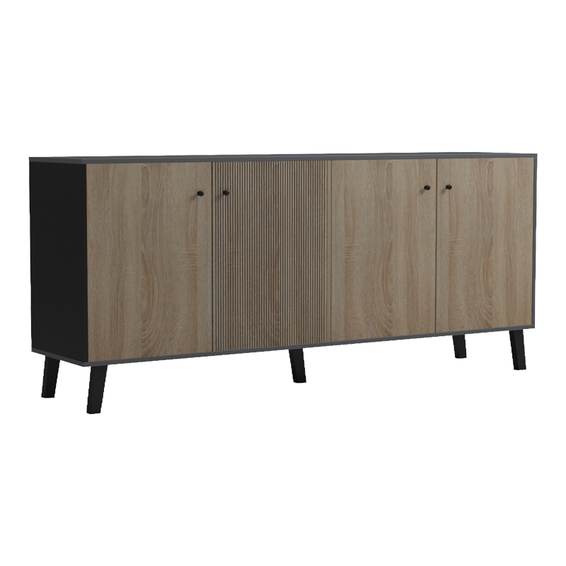 Bufe Tuscany pakoworld sonoma-antracit 180x40x78.6cm