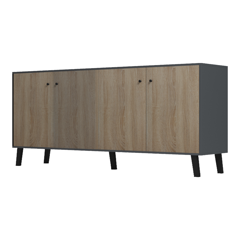 Bufe Tuscany pakoworld sonoma-antracit 180x40x78.6cm