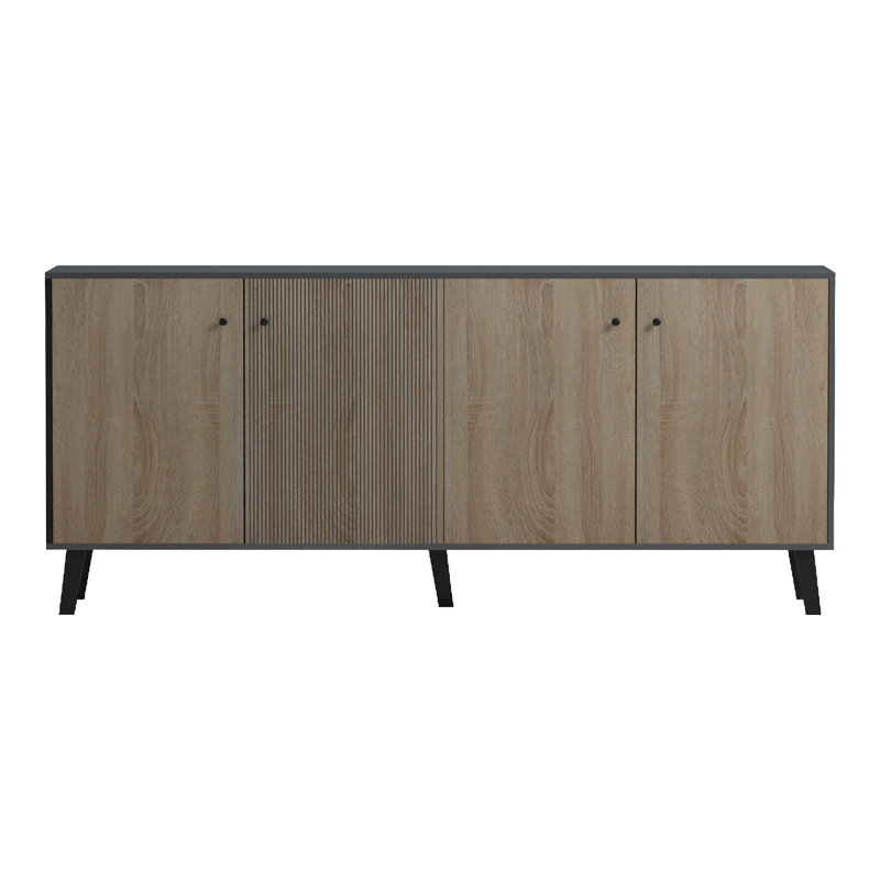 Bufe Tuscany pakoworld sonoma-antracit 180x40x78.6cm