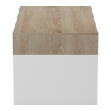 Tavolinë kafeje Consa pakoworld sonoma - e bardhë 120x60x52.8cm