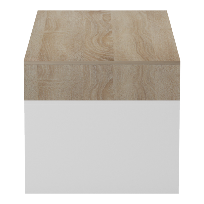 Tavolinë kafeje Consa pakoworld sonoma - e bardhë 120x60x52.8cm