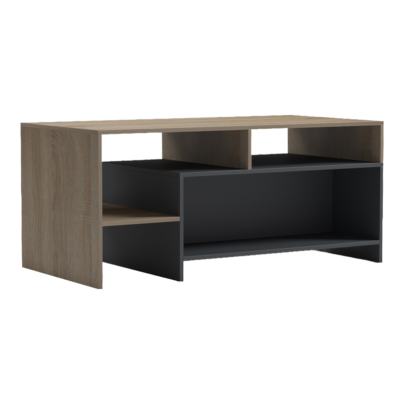 Tavolinë kafeje Consa pakoworld sonoma - antracit 120x60x52.8cm