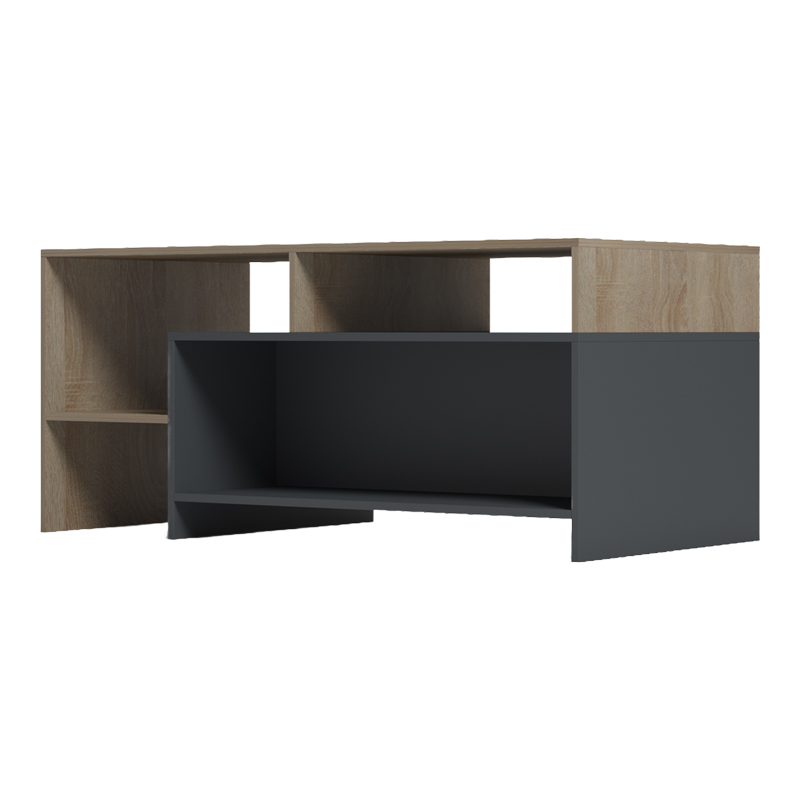 Tavolinë kafeje Consa pakoworld sonoma - antracit 120x60x52.8cm