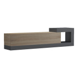 Kabinë TV e montuar në mur Flato pakoworld sonoma-antracit 150x29.5x38.5cm