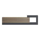 Kabinë TV e montuar në mur Flato pakoworld sonoma-antracit 150x29.5x38.5cm