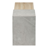 Dollap TV i montuar në mur Flato pakoworld sonoma-gri bezhë me pamje mermeri 150x29.5x38.5cm
