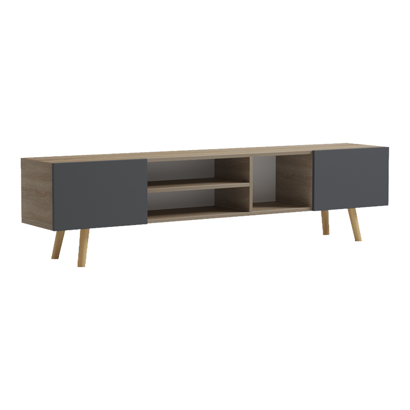 Kabinet TV Osclo pakoworld sonoma-antracit 160x30x41cm