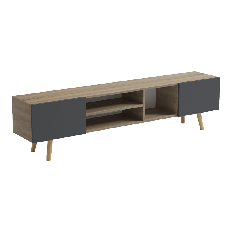 Kabinet TV Osclo pakoworld sonoma-antracit 160x30x41cm