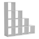 Bibliotekë Scala pakoworld e bardhë 129.5x29x129.5cm