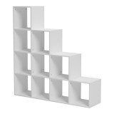 Bibliotekë Scala pakoworld e bardhë 129.5x29x129.5cm