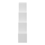 Bibliotekë Scala pakoworld e bardhë 129.5x29x129.5cm