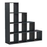 Bibliotekë Scala pakoworld antracit 129.5x29x129.5cm