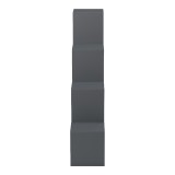 Bibliotekë Scala pakoworld antracit 129.5x29x129.5cm