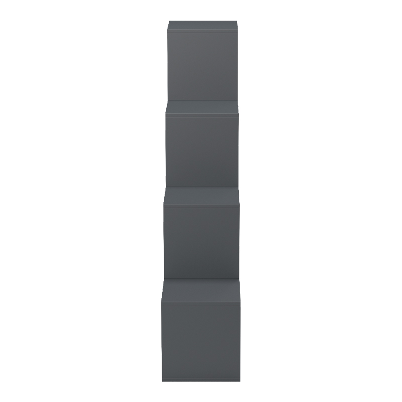 Bibliotekë Scala pakoworld antracit 129.5x29x129.5cm