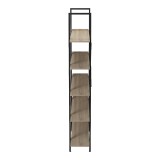 Bibliotekë-Raft Loftie pakoworld sonoma-metal i zi 126x28x165cm