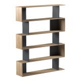 Bibliotekë Tetri pakoworld sonoma-antracit 121.8x25.4x158.8cm