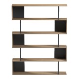 Bibliotekë Tetri pakoworld sonoma-antracit 121.8x25.4x158.8cm