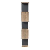 Bibliotekë Tetri pakoworld sonoma-antracit 121.8x25.4x158.8cm
