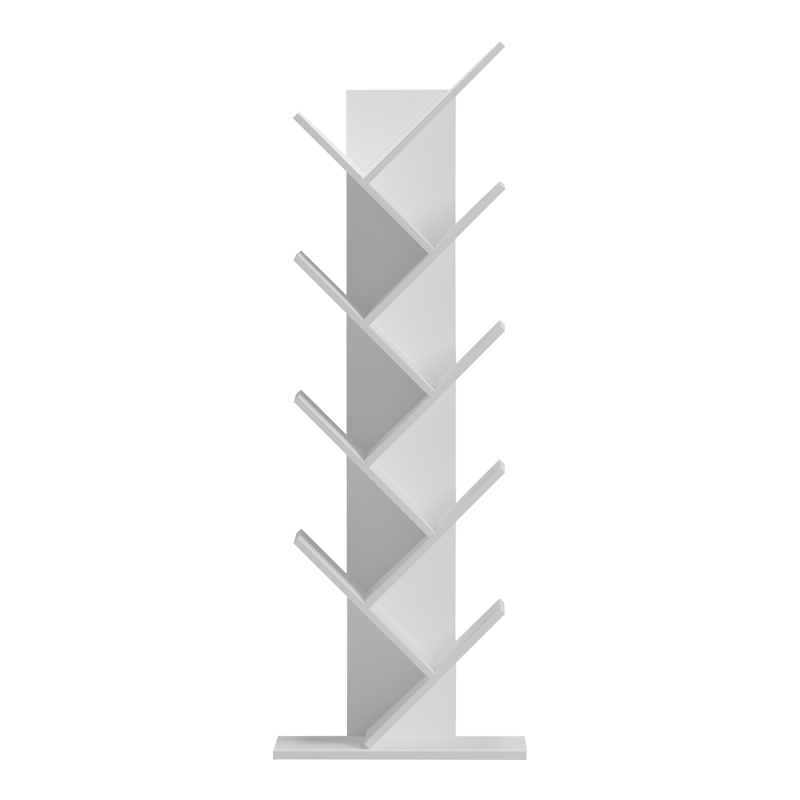 Bibliotekë Fyllo pakoworld e bardhë 50x25x141.5cm