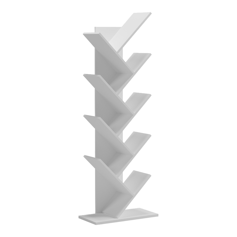 Bibliotekë Fyllo pakoworld e bardhë 50x25x141.5cm