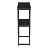 Konsolë Solain pakoworld efekt mermeri i zi-metal i zi 79x29x85cm