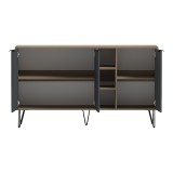 Bufe Balain pakoworld sonoma-antracit 142x35.5x83cm