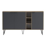 Bufe Balain pakoworld sonoma-antracit 142x35.5x83cm
