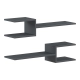 Raft muri Galler pakoworld antracit 79x19.5x18cm