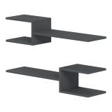 Raft muri Galler pakoworld antracit 79x19.5x18cm