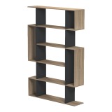 Bibliotekë Mito pakoworld sonoma-antracit 108.5x25x161cm